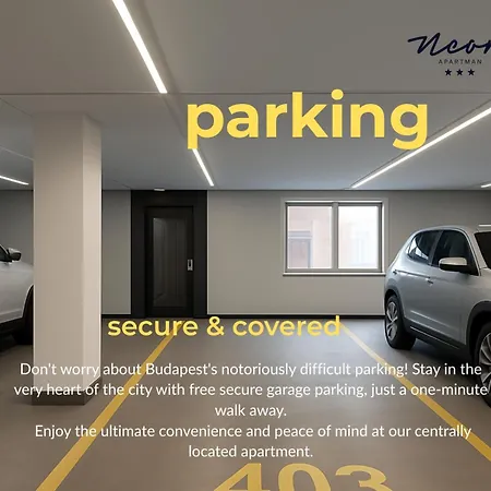 Neon Large Boutique Penthouse, Balcony Parking Close To Danube